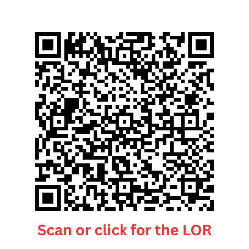 Scan or click for the LOR